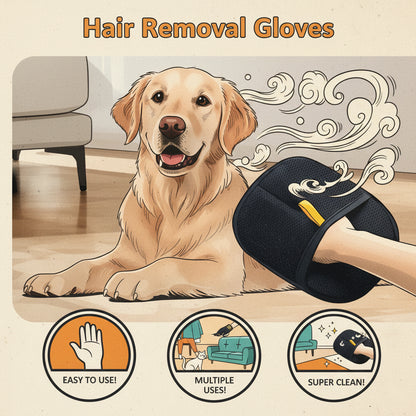 Pet Hair Removal Gloves - Buy 1 get 1 Free 🔥