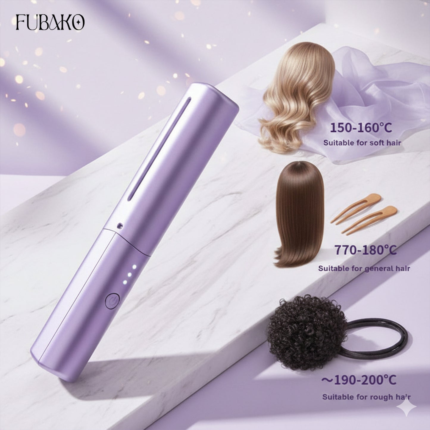 Portable  Cordless Hair Straightener Comb