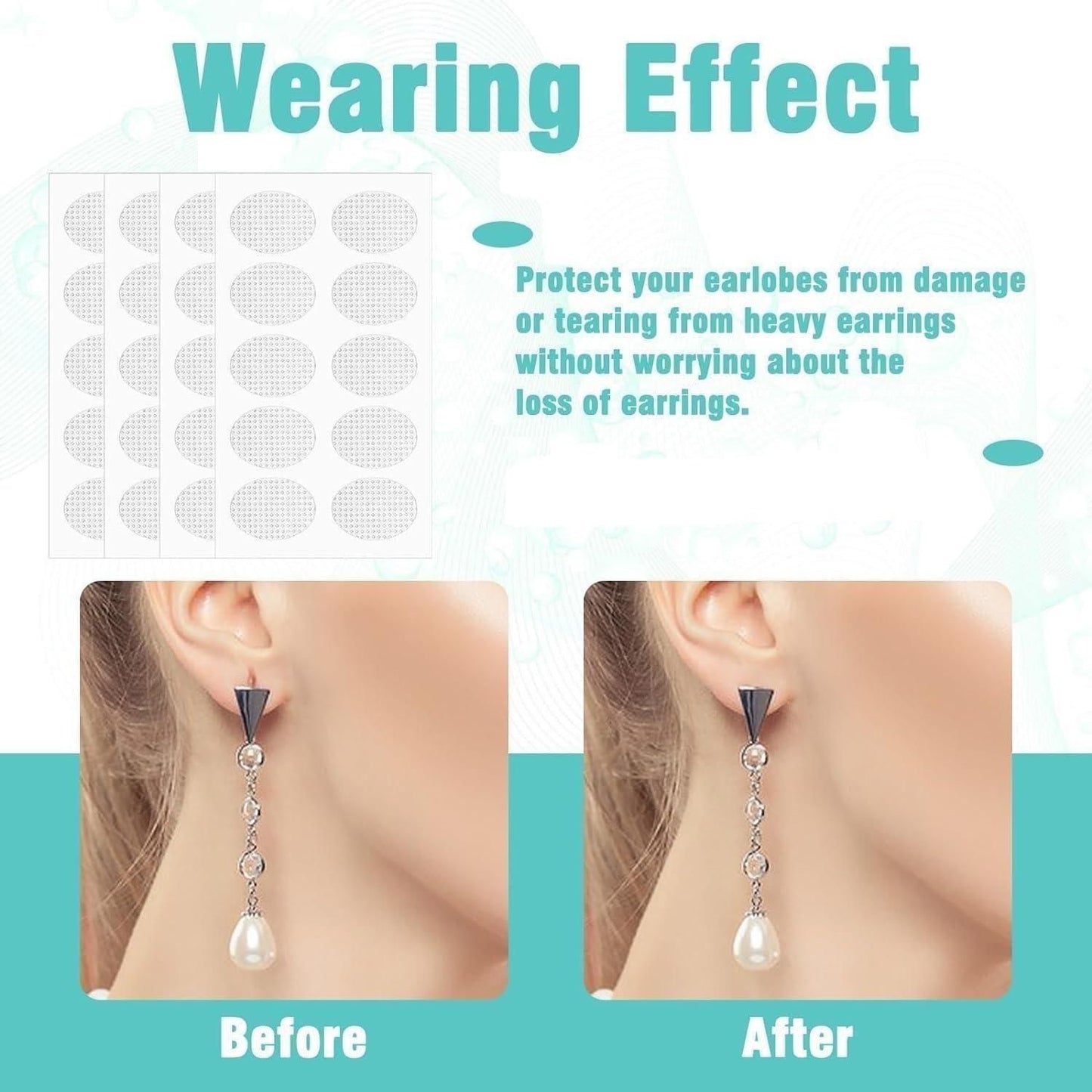 👂💖 Premium Earlobe Support Patches – Comfort & Confidence (100 PCS)