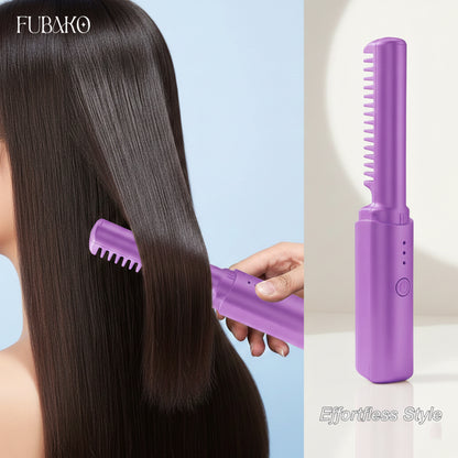 Portable  Cordless Hair Straightener Comb