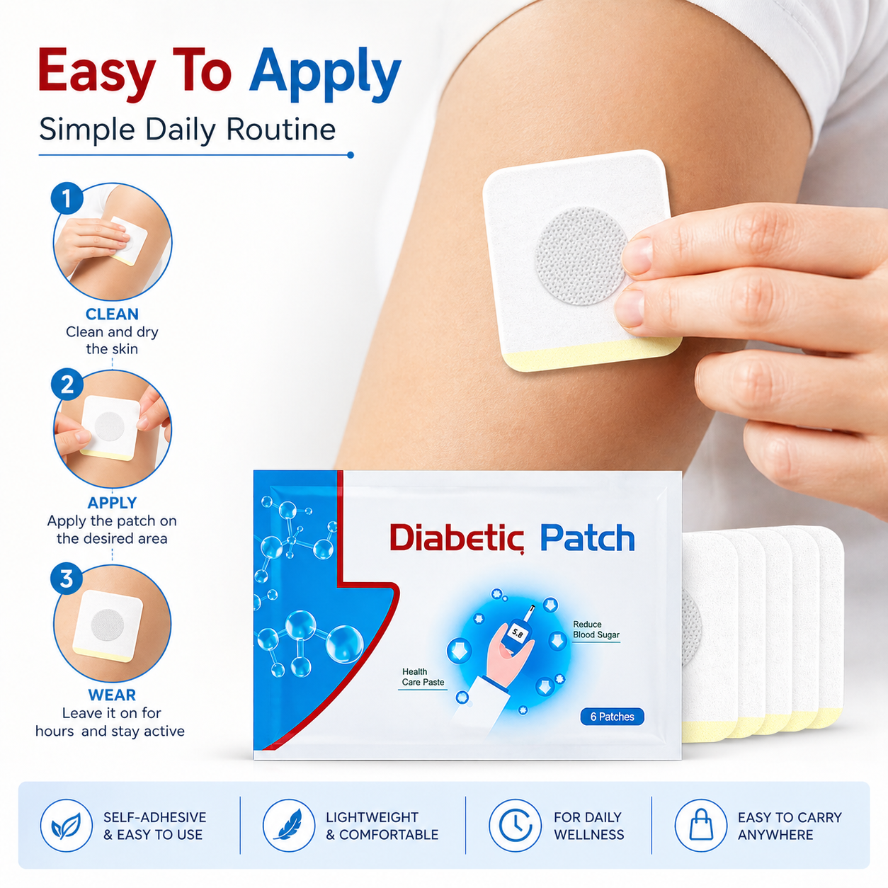 Diabetic Wellness Support Patch – Daily Use Body Patch