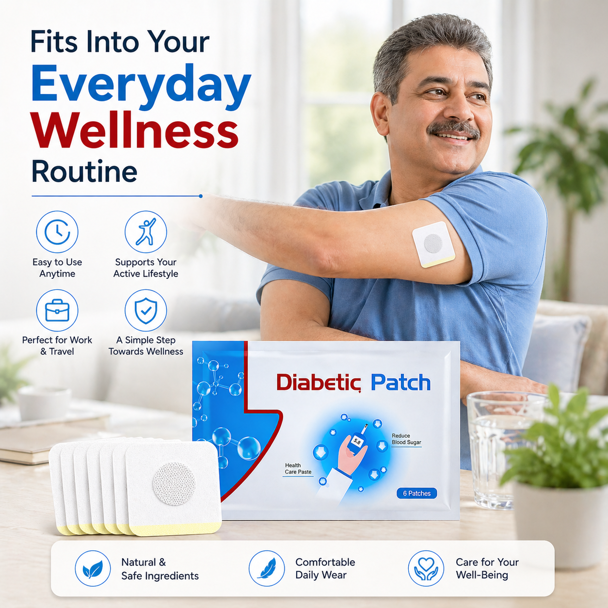 Diabetic Wellness Support Patch – Daily Use Body Patch