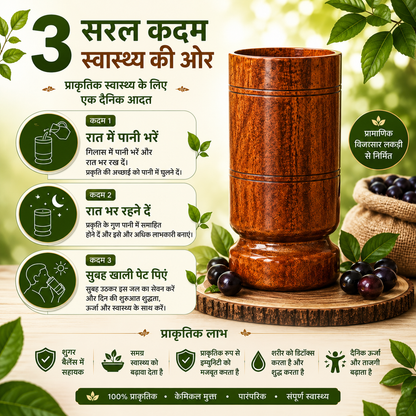 Prakriti™ Vijaysar Glass 100% Sugar Control