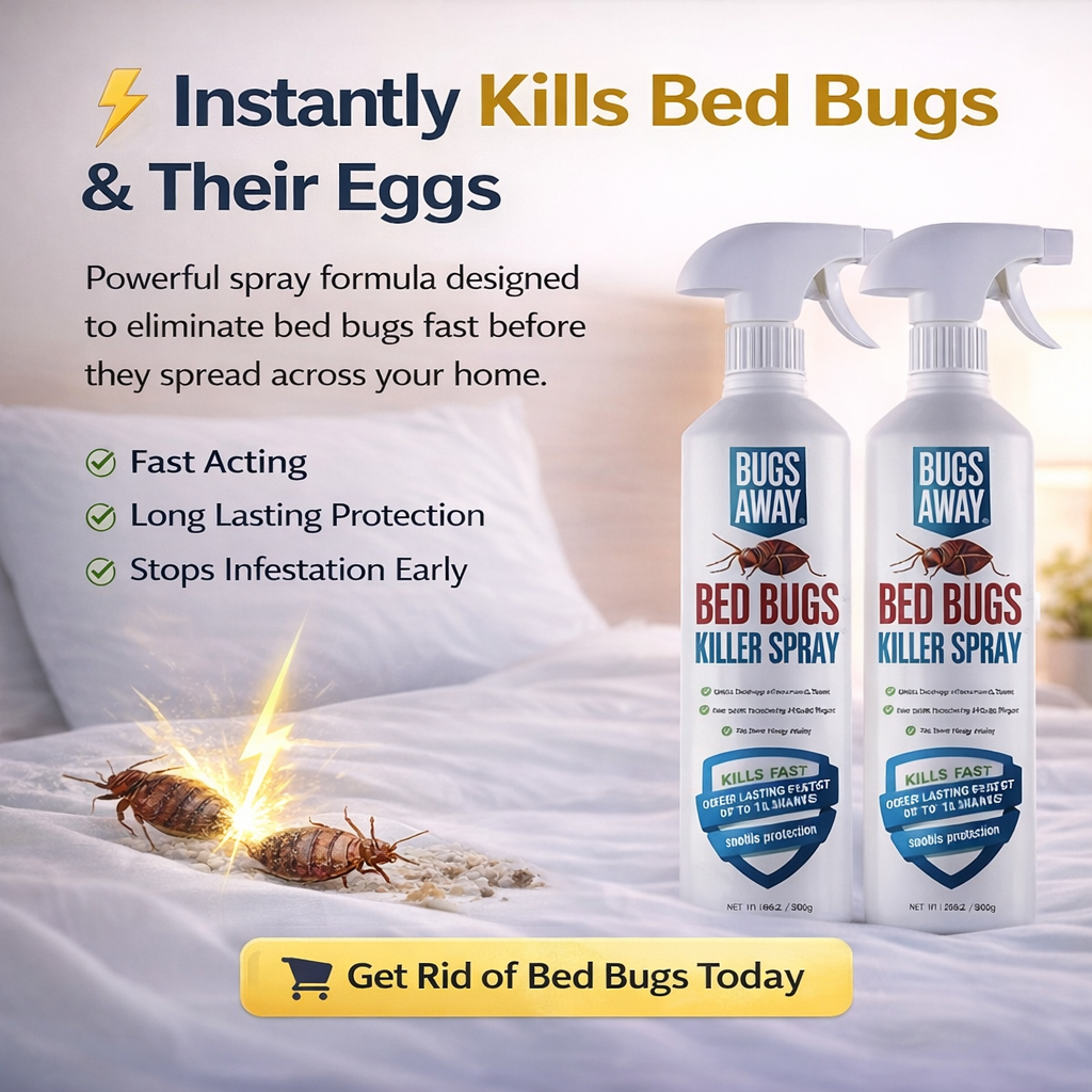 🛏️ Bedbug Killer Spray – Non-Toxic Herbal Formula | Instant Bed Bug Protection