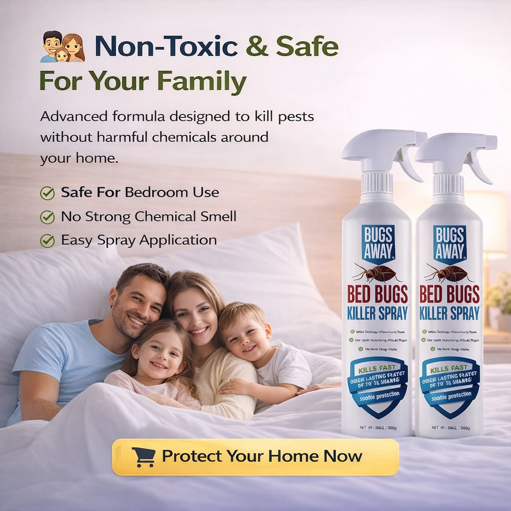 🛏️ Bedbug Killer Spray – Non-Toxic Herbal Formula | Instant Bed Bug Protection