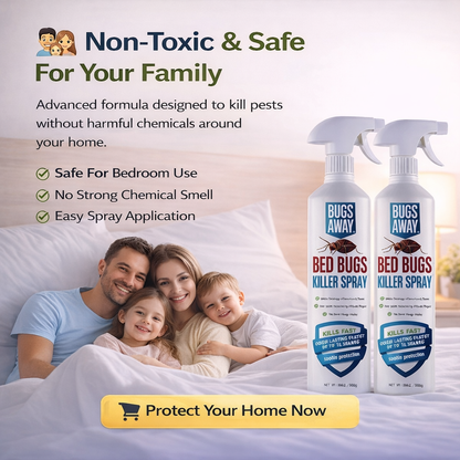 🛏️ Bedbug Killer Spray – Non-Toxic Herbal Formula | Instant Bed Bug Protection