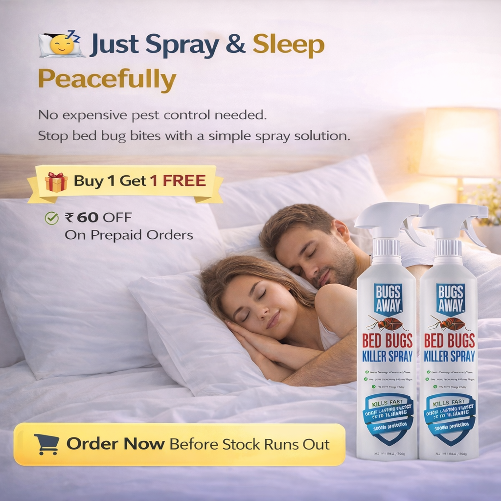 🛏️ Bedbug Killer Spray – Non-Toxic Herbal Formula | Instant Bed Bug Protection